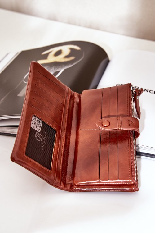 Жіночий Гаманець З Еко Шкіри Коричневий Irinda