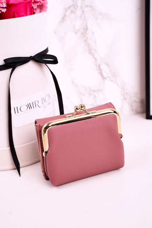 Маленький жіночий гаманець на гачку MILANO темно-рожевий