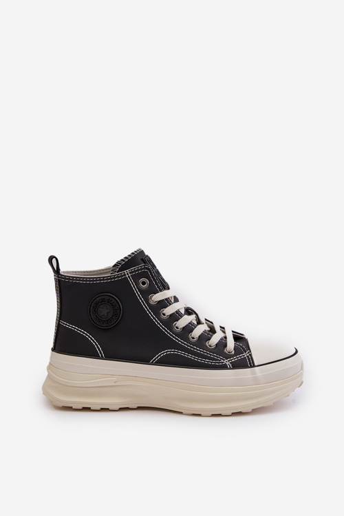 Теплі жіночі кросівки на платформі з еко шкіри Big Star OO274068 Рожеві