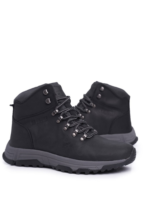 Чоловічі трекінгові черевики шкіряні Big Star Black EE174201
