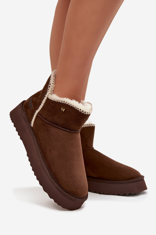 Жіночі снігові черевики на платформі Wrangler 20253093.IKU шоколадні