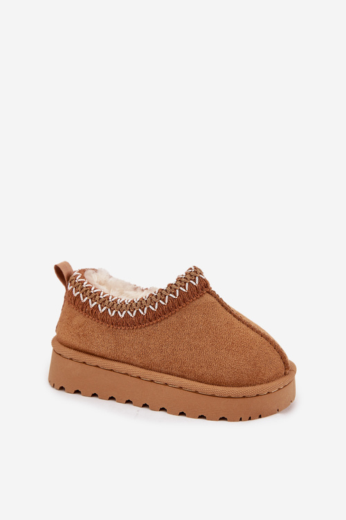 Дитячі зимові черевики з вишивкою Camel Prina