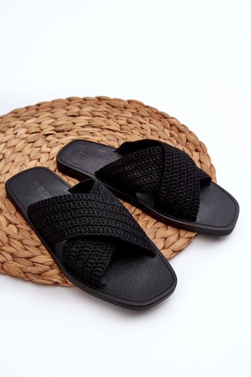 Жіночі сандалі на плоскій підошві Big Star NN274077 Чорні