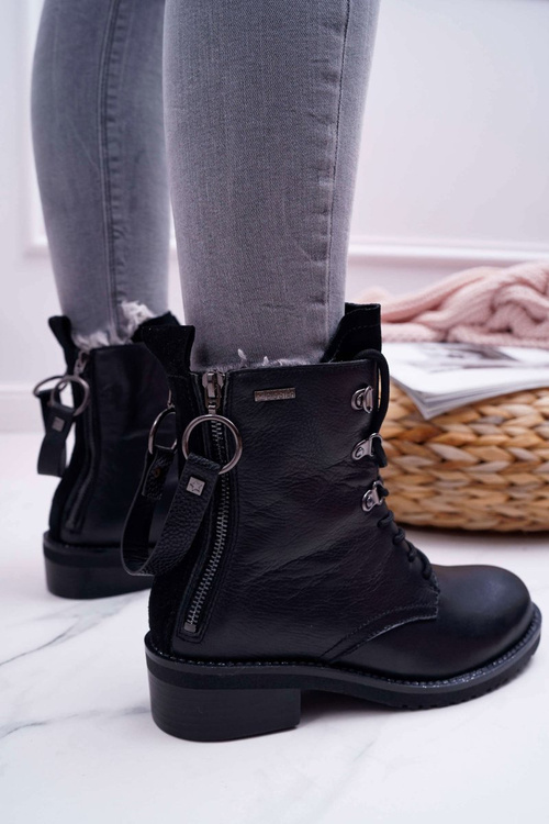 Жіночі черевики Workers Big Star Leather Black EE274506