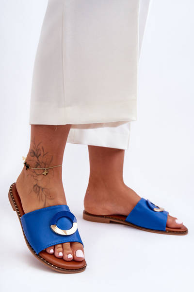 Жіночі декоровані тапочки Blue Sherry