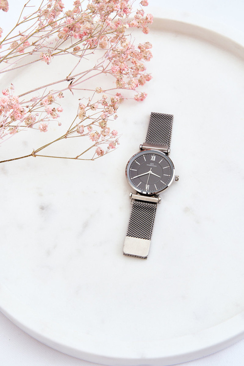 Аналоговий годинник Giorgio&Dario Mesh Bracelet, сріблясто-чорний