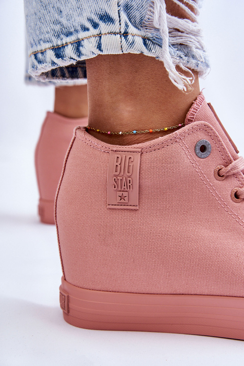 Високі кросівки Hidden Wedge Big Star LL274036 Рожеві