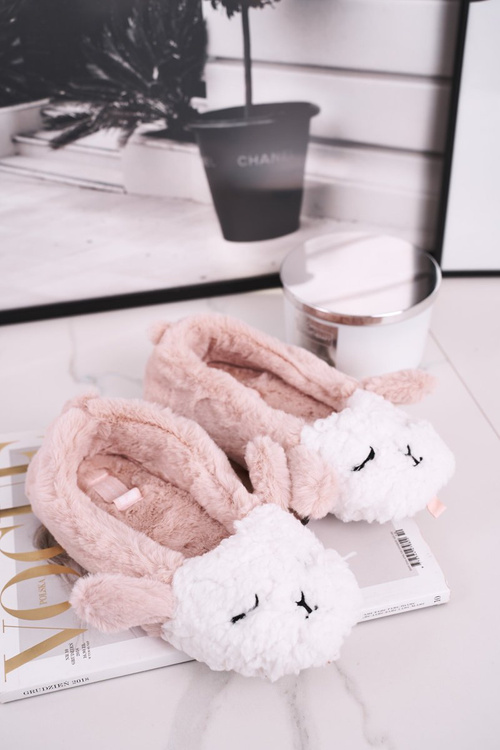 Жіночі тапочки з хутром овечки рожеві Бен