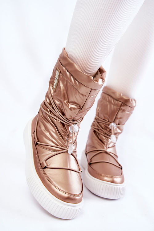 Чоботи жіночі утеплені Big Star KK274194 Beige