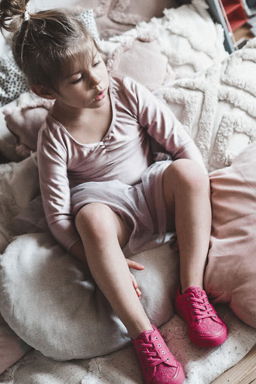 Ажурні кросівки Big Star JJ374131 Рожеві