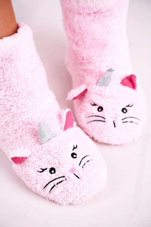 Жіночі утеплені домашні тапочки Pink Nyan Cat