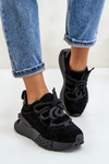 Жіночі замшеві кросівки на платформі з товстою шнурівкою Artiker 54C1464 Чорні
