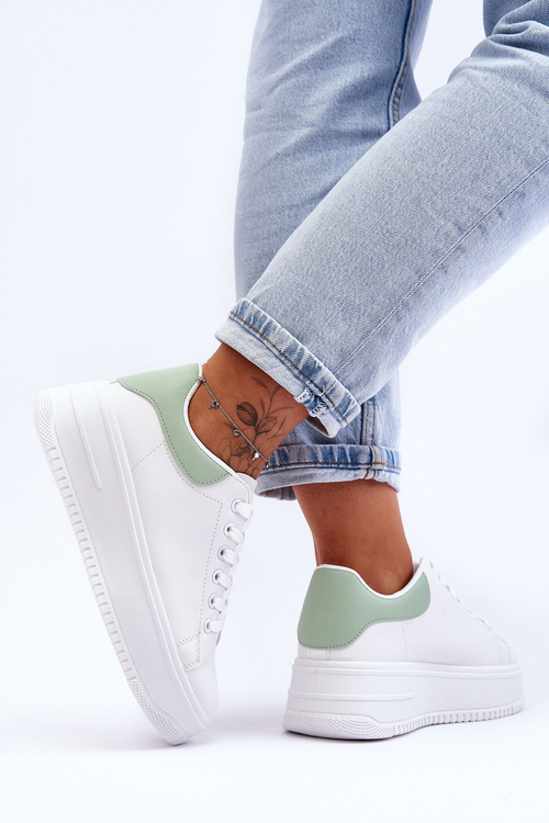 Жіноче класичне спортивне взуття White-Green Night Trip