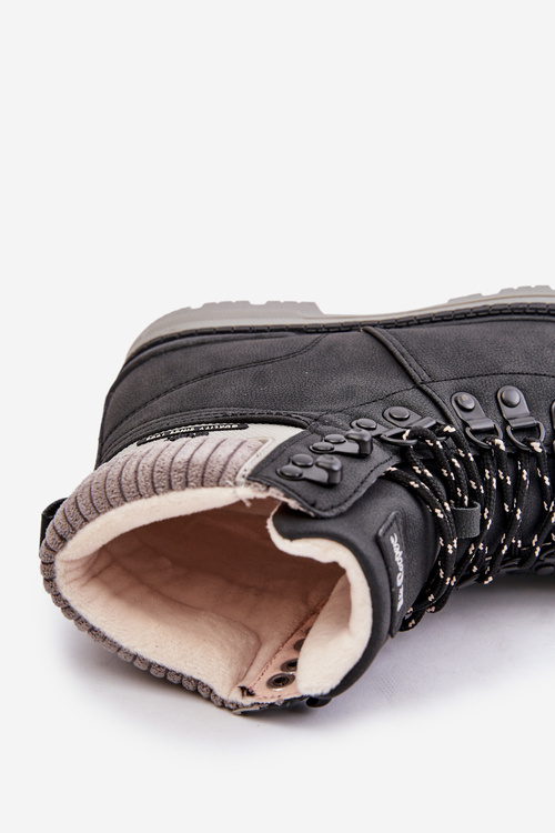 Теплі жіночі ботильйони Lee Cooper чорні LCJ-24-03-3043