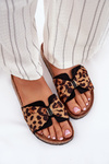 Жіночі сандалі на корковій платформі леопард Mevuna