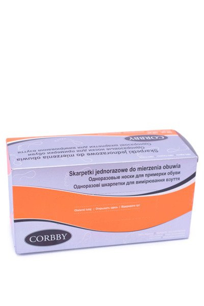 Одноразові шкарпетки мірні 120шт Corbby