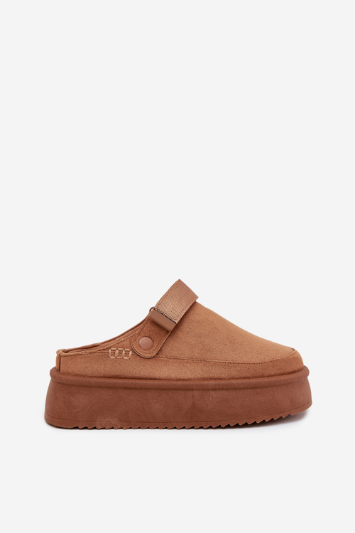 Жіночі зимові чоботи на платформі з застібкою-«липучкою» Camel Jorielle