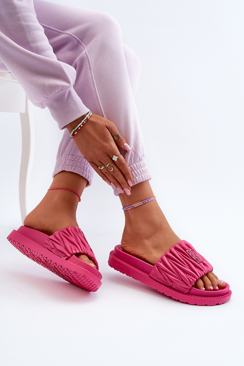 Жіночі босоніжки на платформі Big Star NN274A749 Фуксія