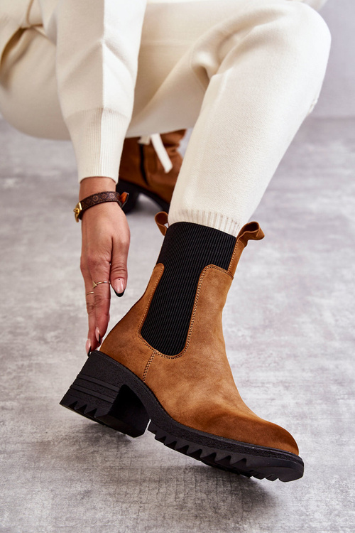 Жіночі теплі чоботи на підборах Camel Abella