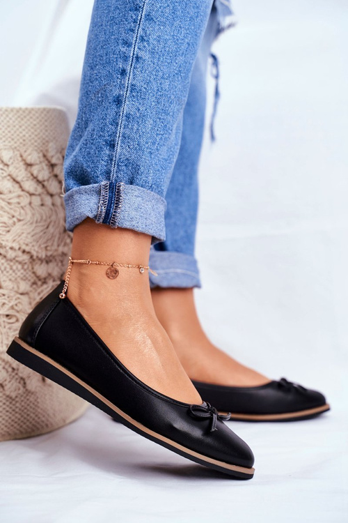 Жіночі балетки Sergio Leone чорні BL612