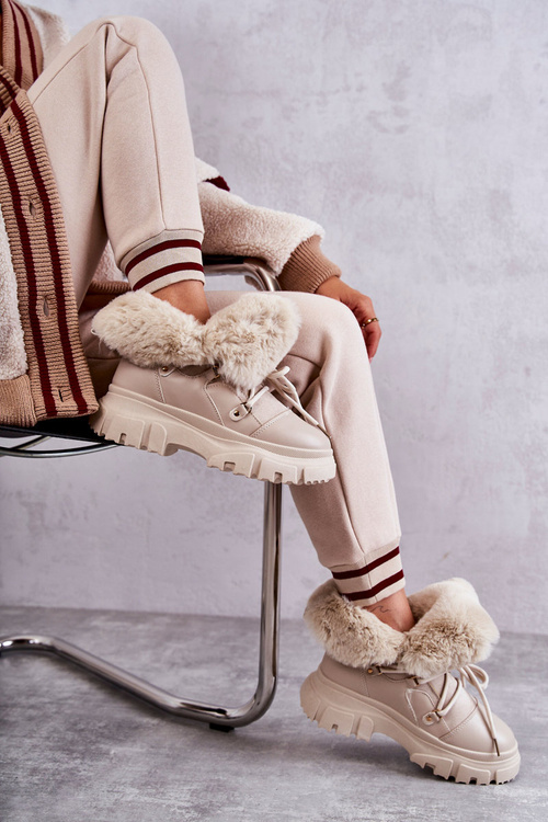 Теплі черевики Trappers Beige Charles