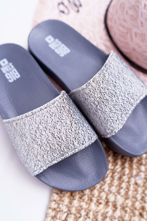 Жіночі шльопанці Big Star Glitter Grey AA274A162