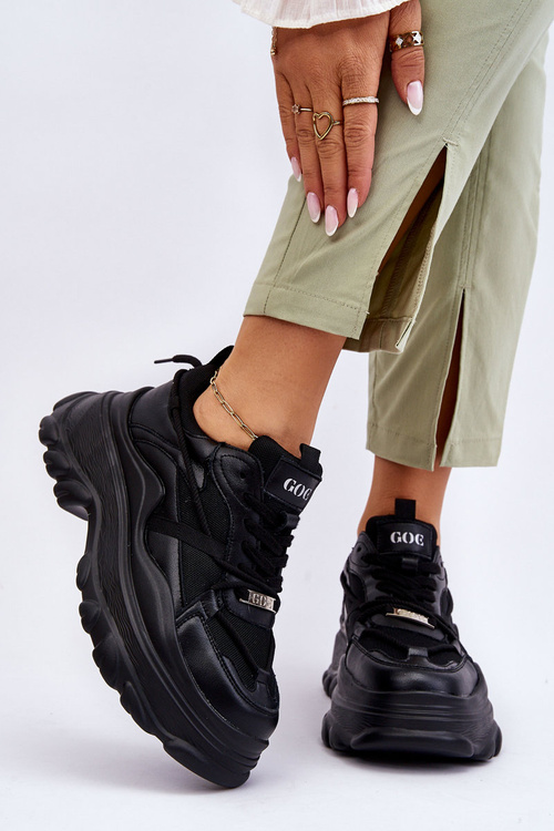 Спортивне взуття на масивній платформі GOE LL2N4030 Чорний