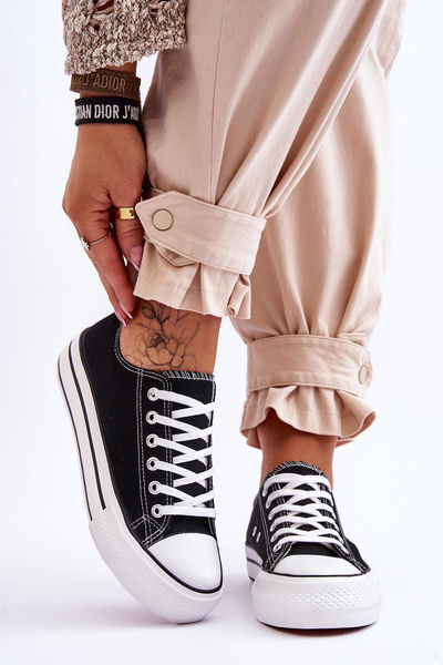 Жіночі кросівки на масивній платформі Black Ember