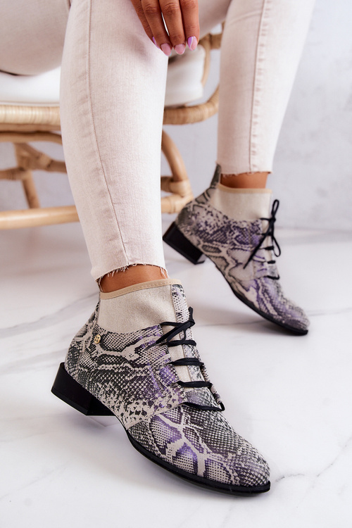 Чоботи жіночі замшеві Snake Maciejka 04744-03 Бежеві