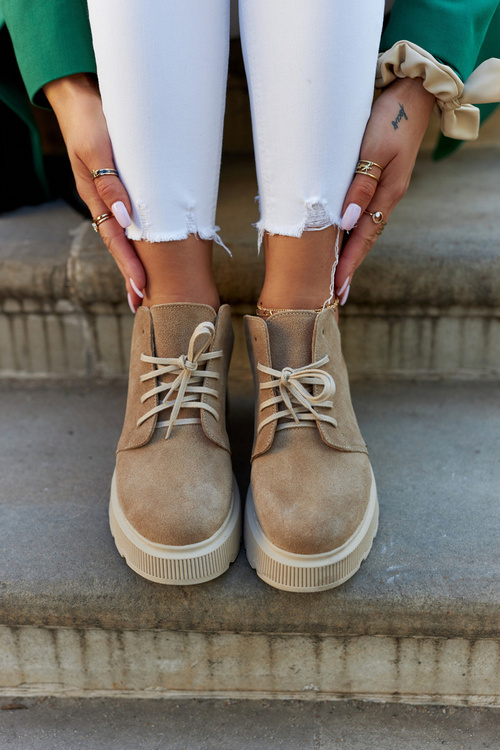 Броги На Масивній Підошві Ніколь 2701/060 Бежеві