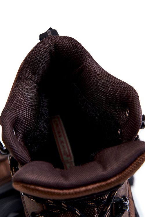 Чоловічі теплі трекінгові кросівки Cross Jeans KK1R4019C Темно-коричневі