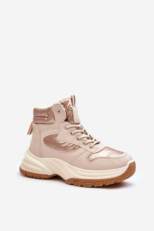 Жіноче спортивне взуття на підкладці на шнурівці бежеві Dejana