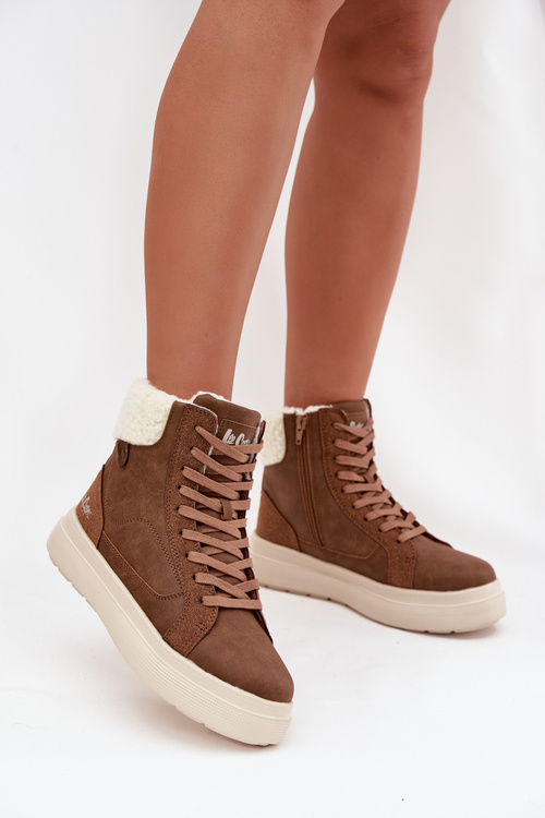 Жіночі зимові черевики з хутром Lee Cooper LCJ-25-01-3735 Коричневі