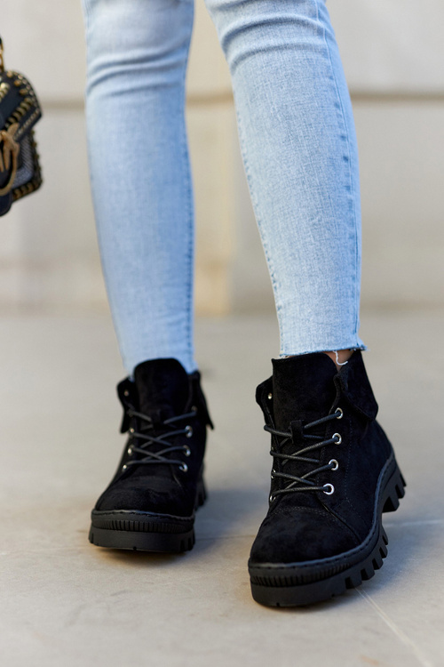 Замшеві черевики Trapper Tiered Black Dalles