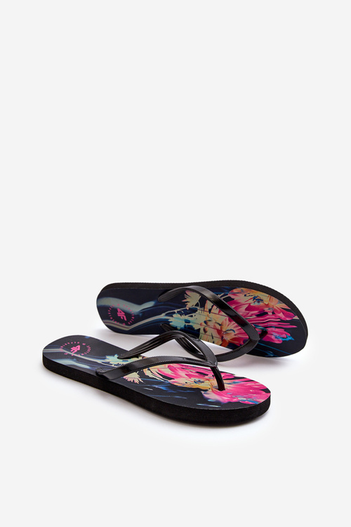 Жіночі шльопанці з малюнком Сандалі 4FRMM00FFLIF138-90S Різнокольорові