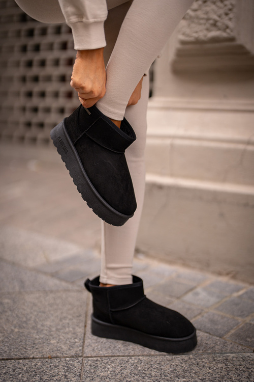 Низькі зимові черевики на платформі Big Star OO274A099 Чорні