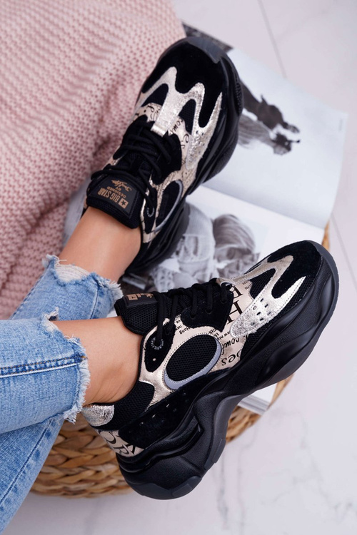 Жіноче спортивне взуття Big Star by Daniel Lopez Black Gold FF274A524