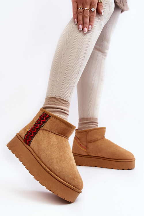 Жіночі зимові черевики на платформі утеплені Camel Lomessa