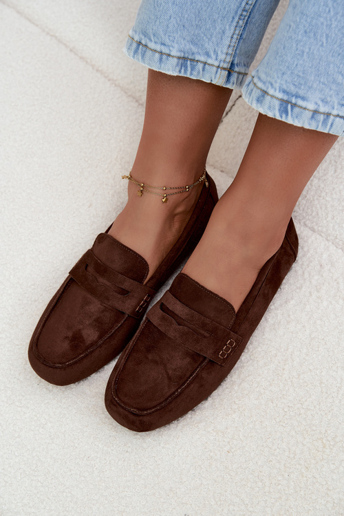 Лофери Мокасини Жіночі Плоскі Темно-коричневі Soreline