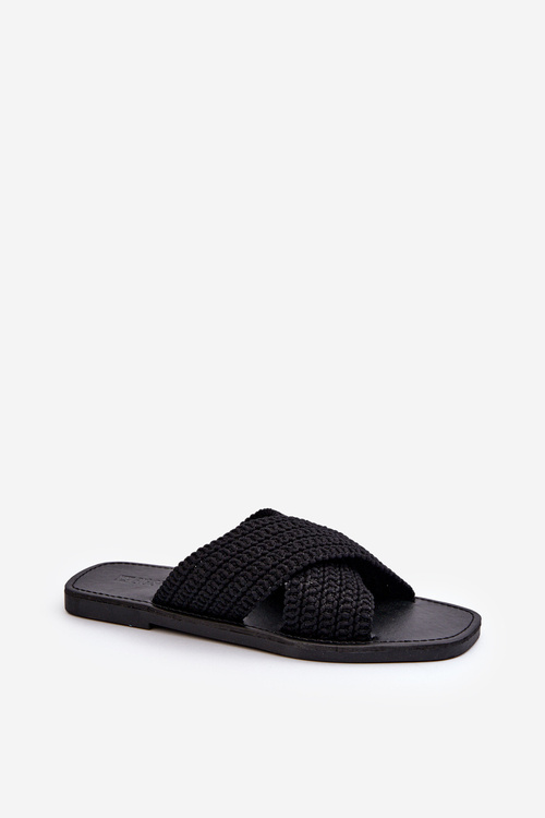 Жіночі сандалі на плоскій підошві Big Star NN274077 Чорні