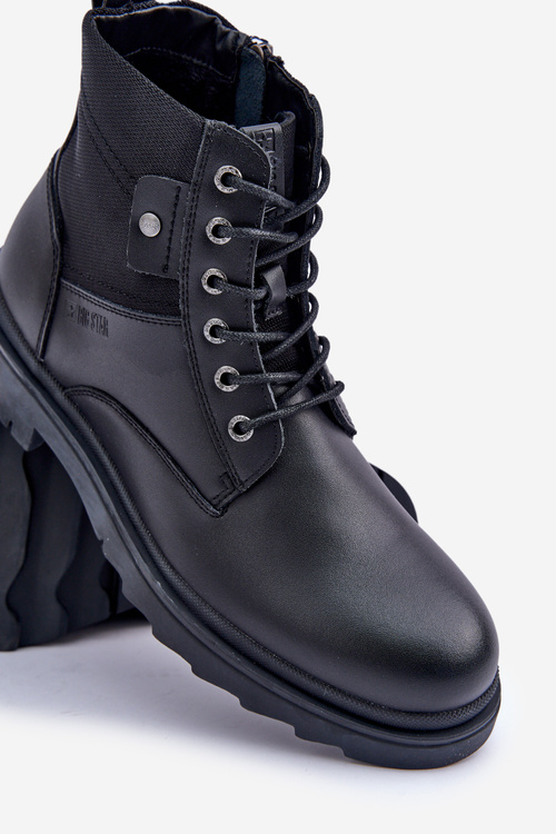 Чоловічі шкіряні ботильйони Big Star OO174166 Чорні