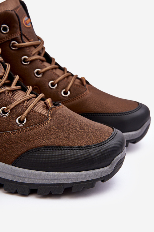 Чоловічі класичні трекінгові черевики коричневого кольору Gometti