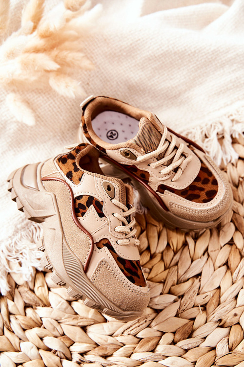 Дитяче спортивне взуття Кросівки бежево-коричневі Nila