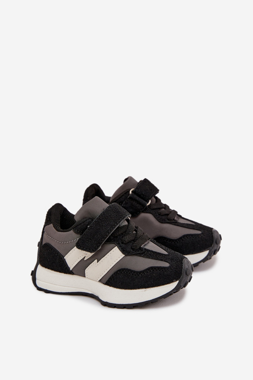 Дитяче спортивне взуття на липучці чорне Miranda