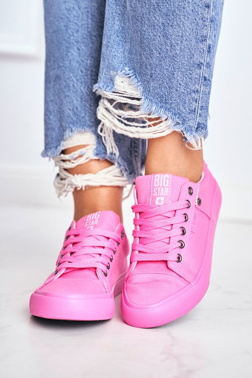 Жіночі високі кросівки Big Star Pink AA274509