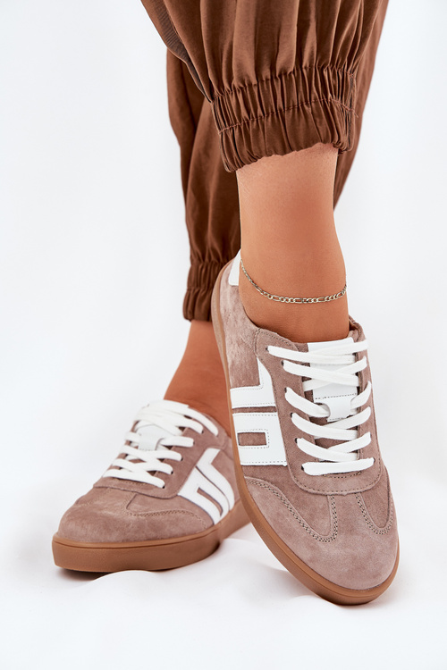 Кросівки Спортивне Взуття З Замші Бежеві Vinceza 79517