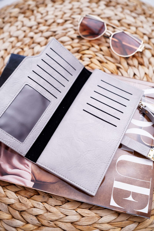 Гаманець жіночий великий сірий AD-64