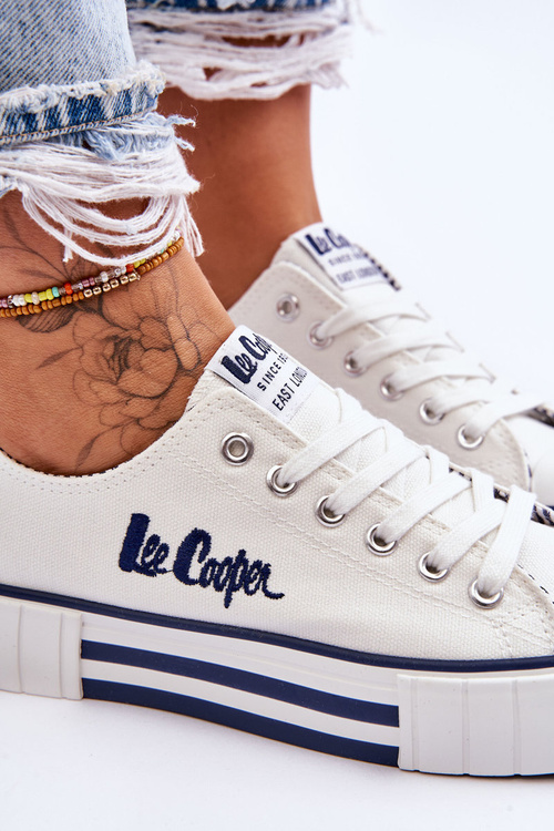 Жіночі кросівки на платформі Lee Cooper LCW-23-31-1802L білі