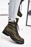 Жіночі черевики на плоскій підошві на блискавці зеленого кольору