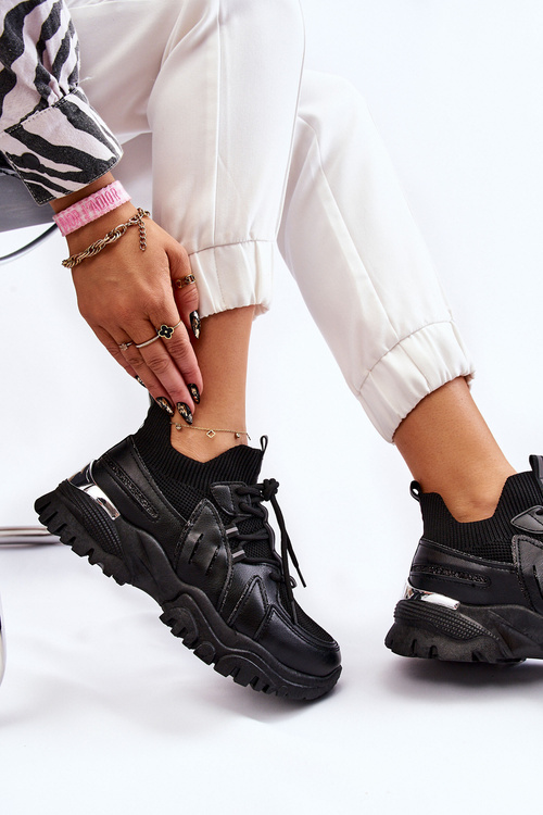 Жіноче спортивне взуття без шнурівки Black Berna